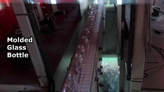 Ispezione online per bottiglie di vetro stampato