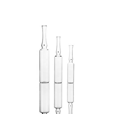 Fiala in vetro borosilicato trasparente da 2 ml per uso cosmetico medico