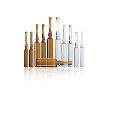 Ampola di vetro medico trasparente da 2 ml realizzata con tubo di borosilicato neutro OPC CBR SCR