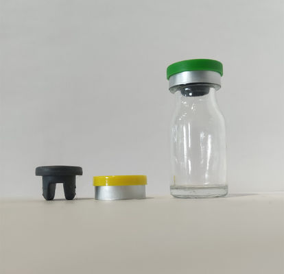 Flaconcino di vetro per iniezioni trasparente stampato per antibiotici con finitura ad anello di 20 mm di tipo I II