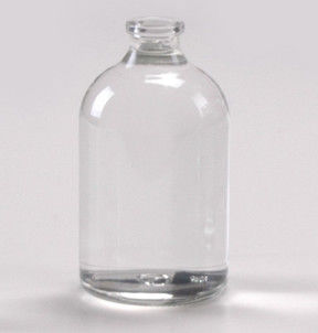 100 ml Un flaconcino di vetro trasparente stampato USP tipo II con collo di 20 mm